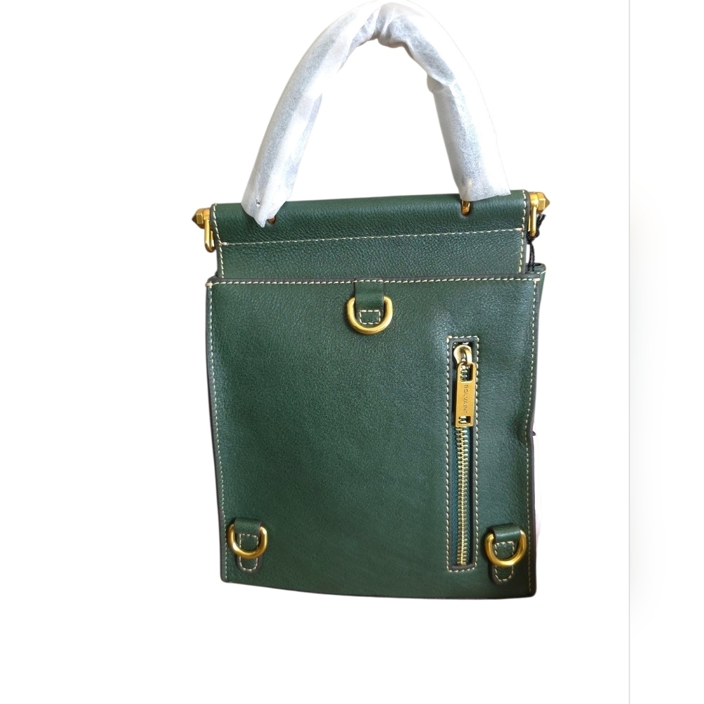Bolvain The Françoise Backpack Deep Green Backpack/Hand Bag NWT - Picture 4 of 17